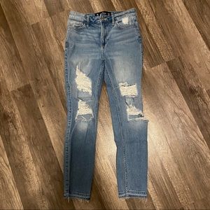 hollister ripped jeans